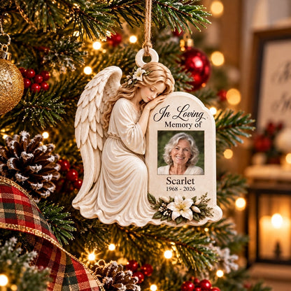 🕊️ Personalized Angel In Loving Memory Photo Ornament