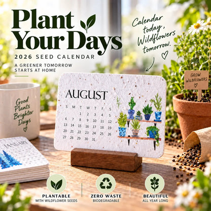 🌱📅Plantable Seed Calendar 2027 – A Year of Growing Beauty