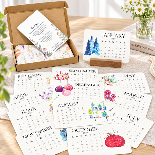 🌱 2027 Seed Paper Calendar – Grow a Garden Month by Month, A Gift of Hope & Sustainability