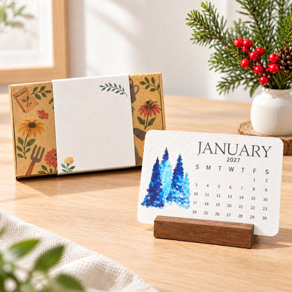 🌱 2027 Seed Paper Calendar – Grow a Garden Month by Month, A Gift of Hope & Sustainability