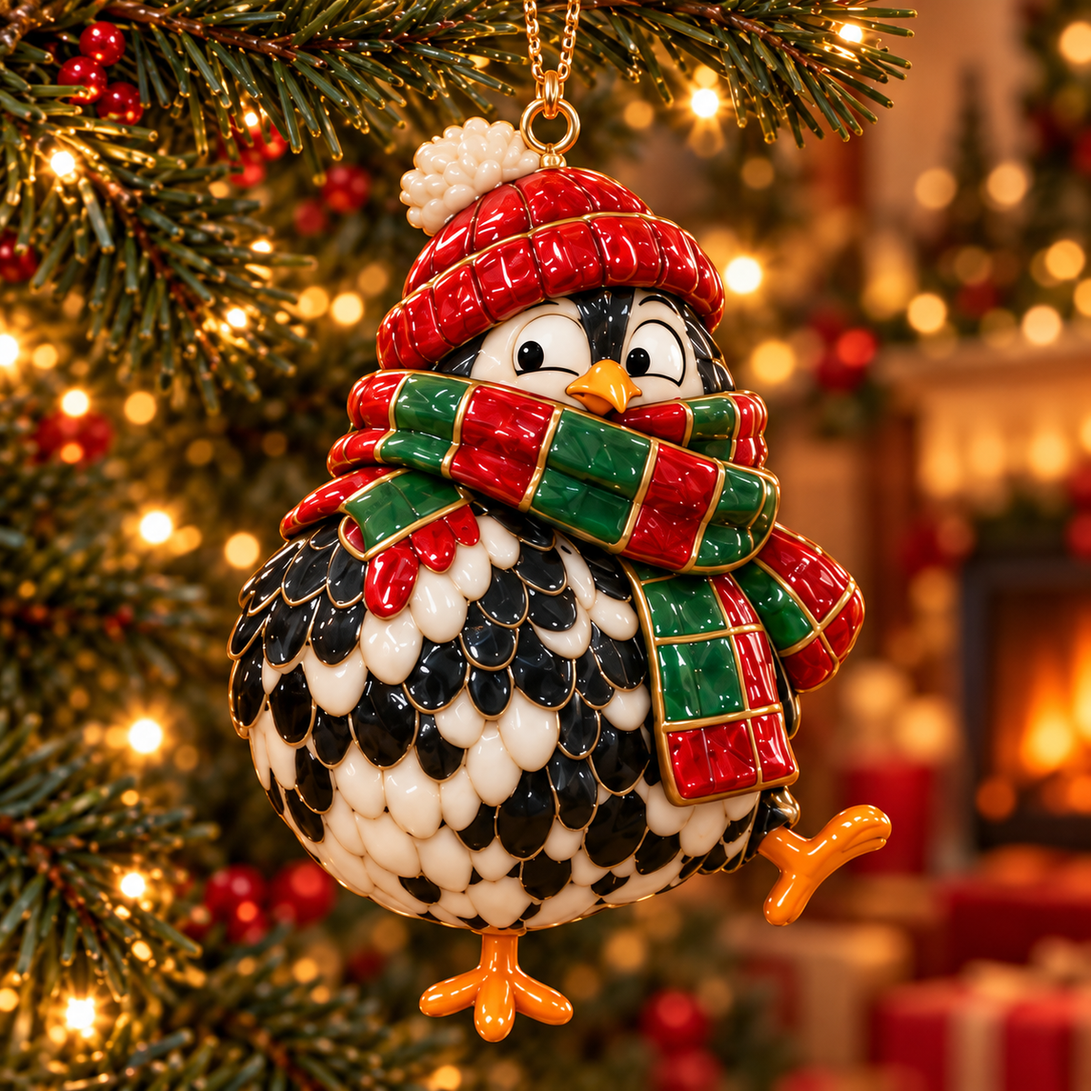 🐔🎄Funny Christmas Chicken Ornaments – Adorable Holiday Farmhouse Decorations
