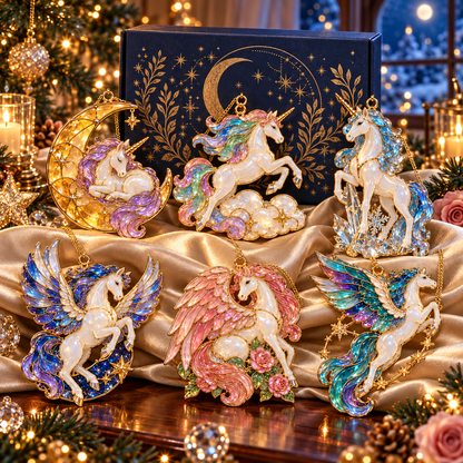 🦄✨Magical Unicorn Christmas Ornaments – A Whimsical Touch of Fantasy for Your Tree