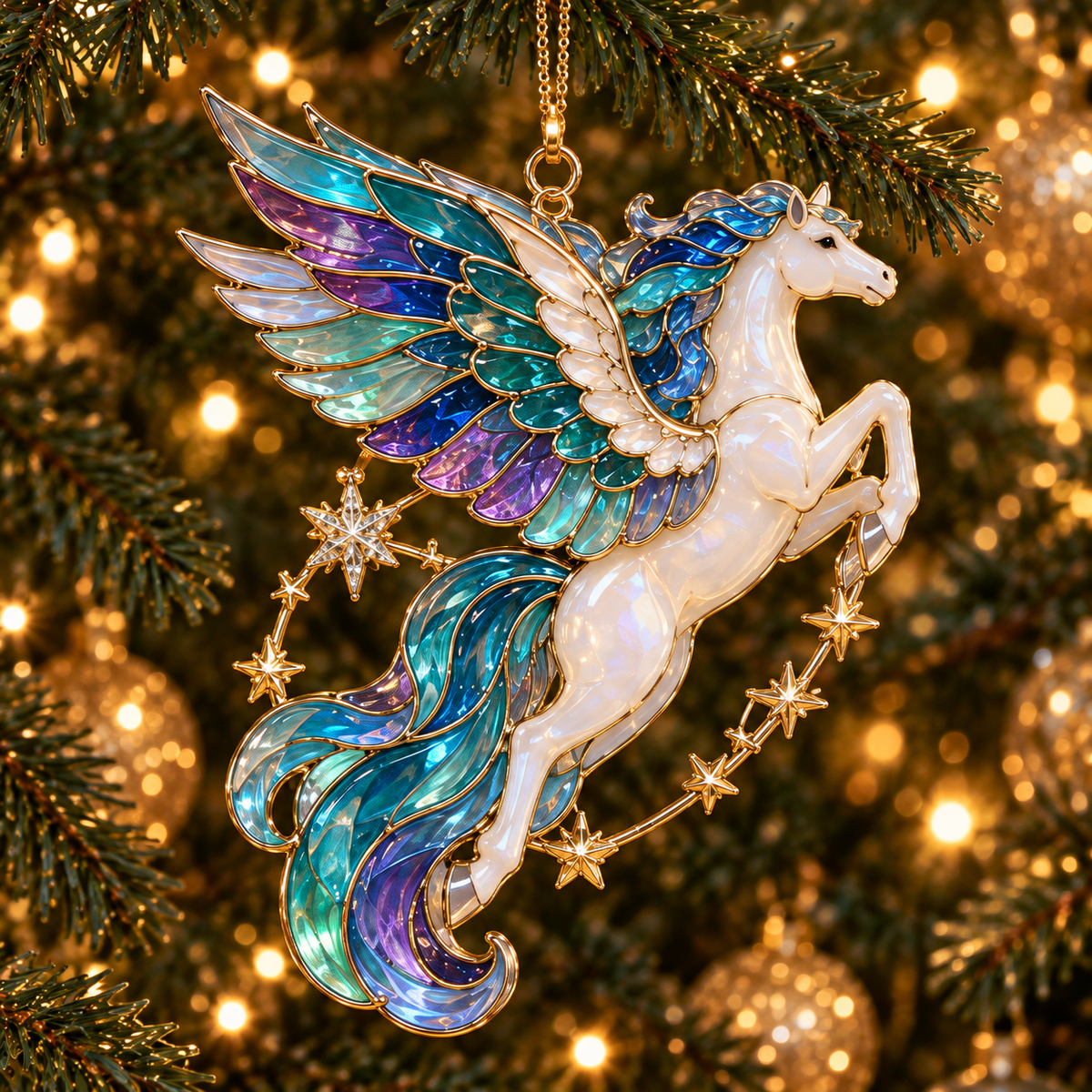 🦄✨Magical Unicorn Christmas Ornaments – A Whimsical Touch of Fantasy for Your Tree