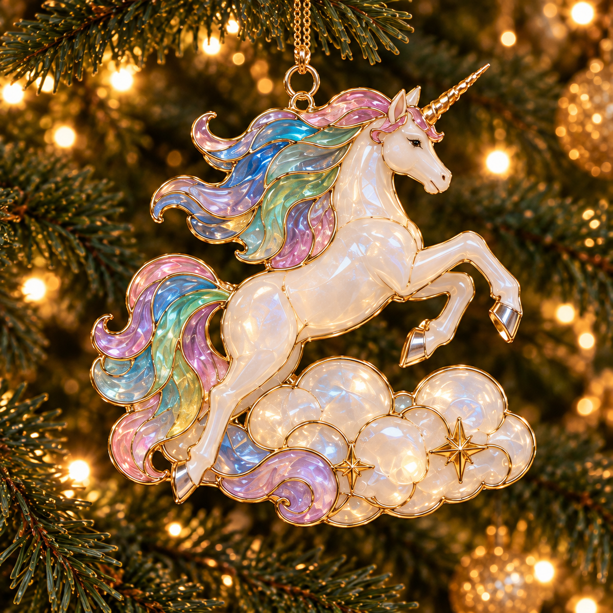 🦄✨Magical Unicorn Christmas Ornaments – A Whimsical Touch of Fantasy for Your Tree