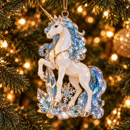 🦄✨Magical Unicorn Christmas Ornaments – A Whimsical Touch of Fantasy for Your Tree
