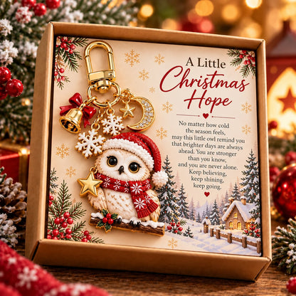 🎄🐱A Little Christmas Hug Keychain – A Heartwarming Holiday Gift to Keep Close