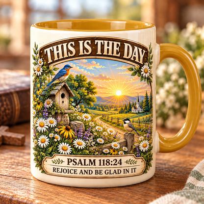 ✝️ Vintage Psalm Bible Verse Christian Coffee Mug