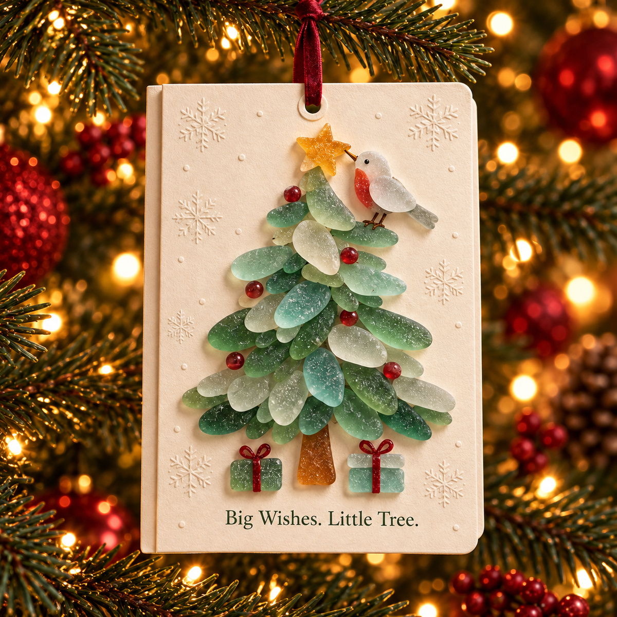 🎄 Funny Christmas Hanging Card Ornament – 6 Designs Foldable Greeting Card ✨❤️