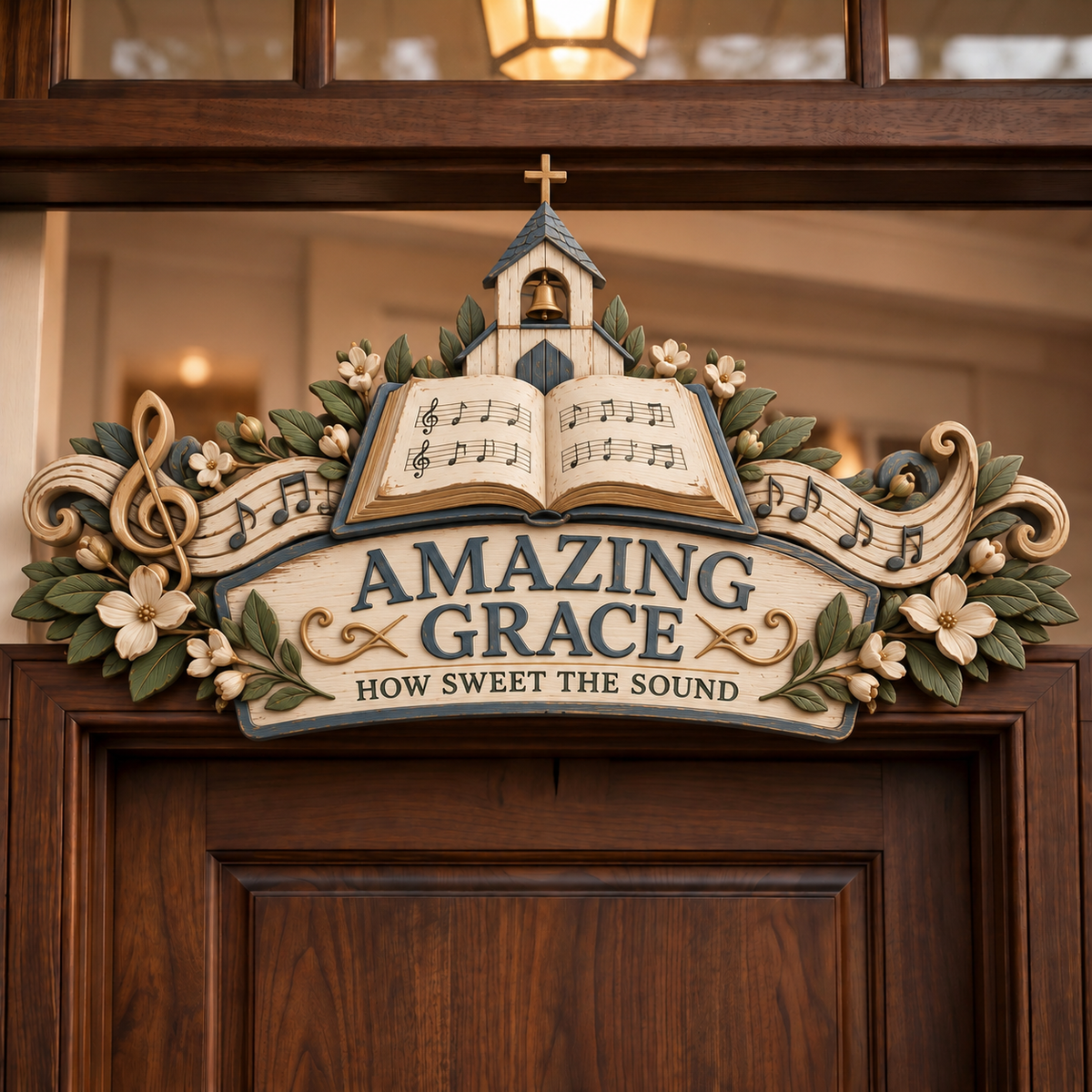 ✝️ Christian Faith &amp; Blessings Decorative Door Topper