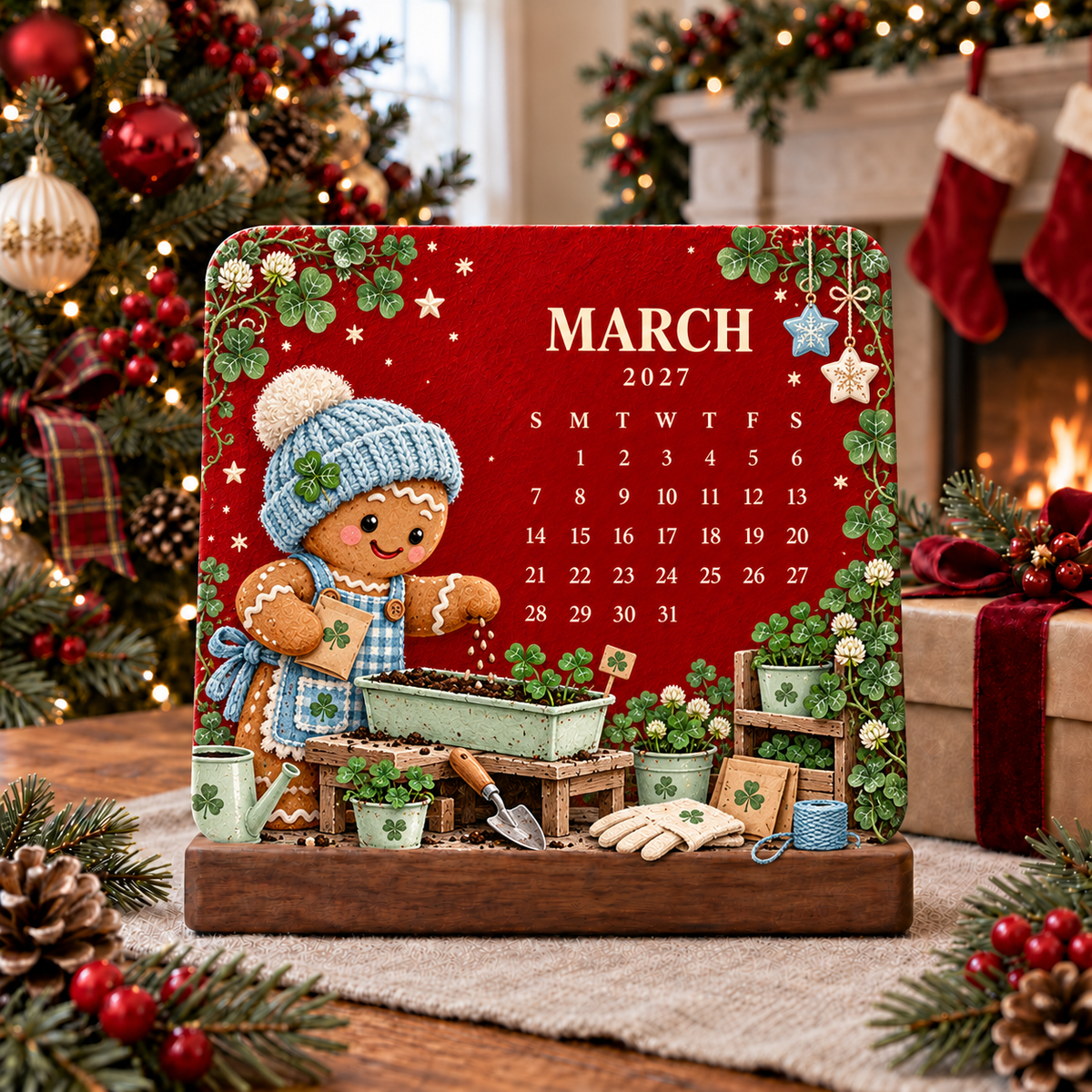 🌱 Eco-Friendly Plantable Vintage Christmas Seed Calendar 2027 – A Year of Little Joys 🎄✨❤️