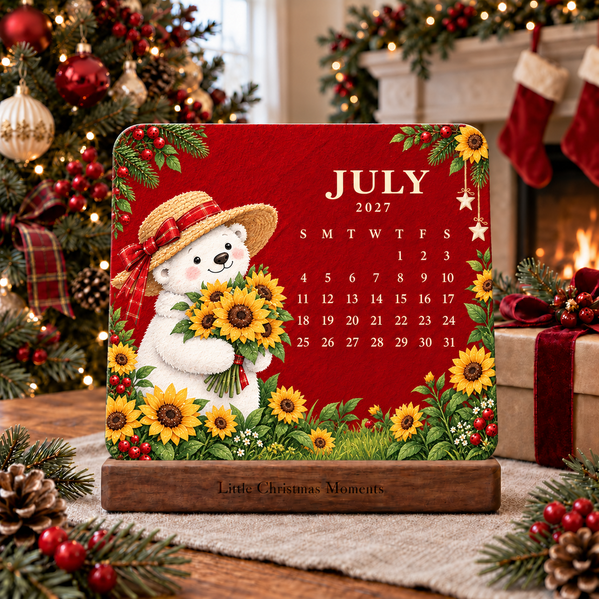 🌱 Eco-Friendly Plantable Vintage Christmas Seed Calendar 2027 – A Year of Little Joys 🎄✨❤️