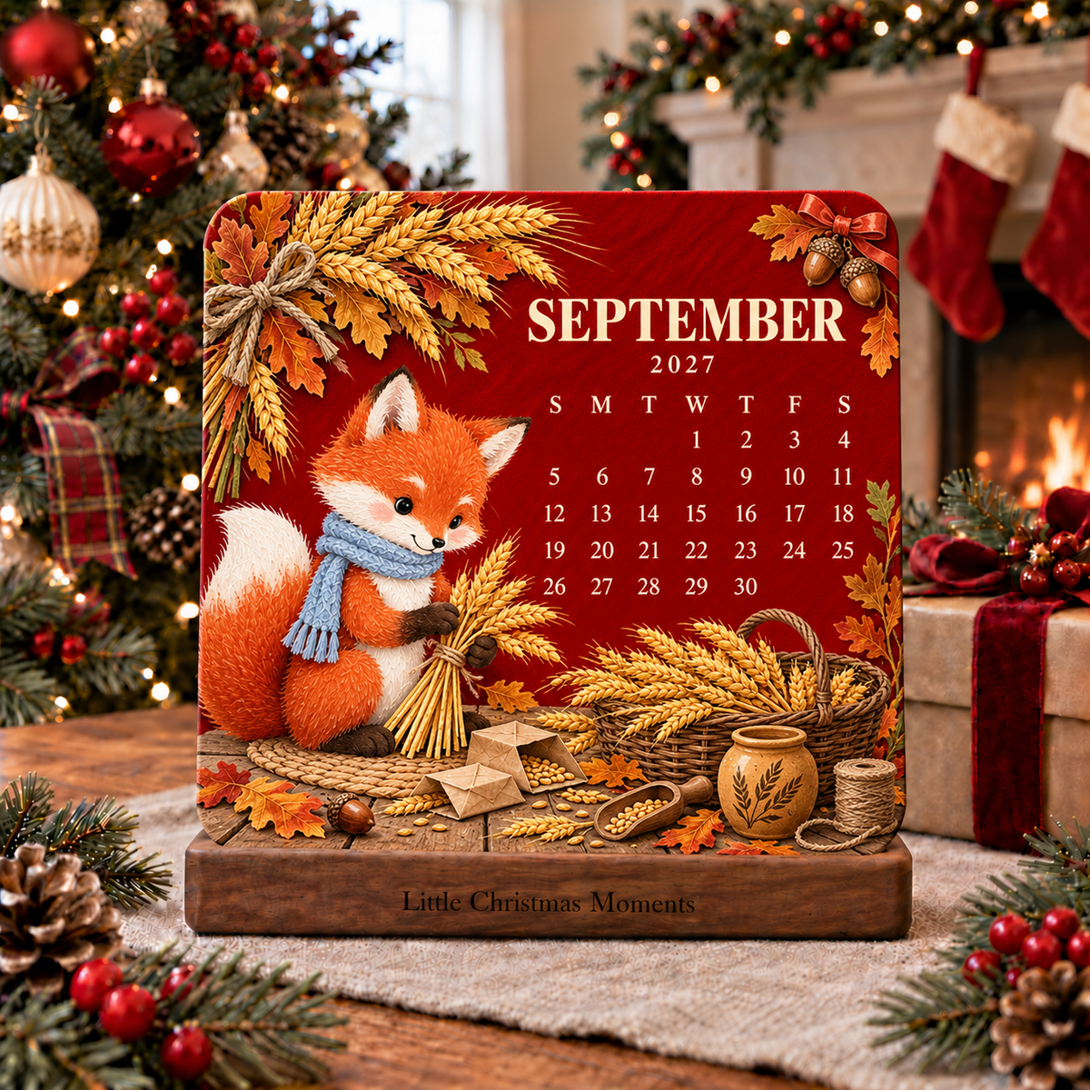 🌱 Eco-Friendly Plantable Vintage Christmas Seed Calendar 2027 – A Year of Little Joys 🎄✨❤️
