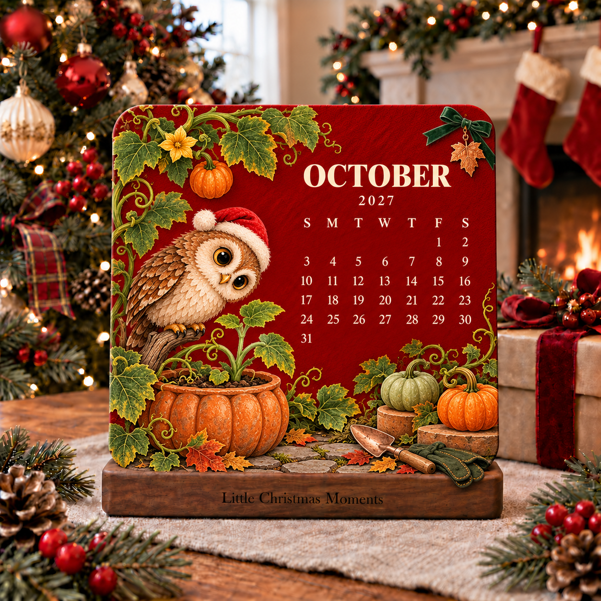 🌱 Eco-Friendly Plantable Vintage Christmas Seed Calendar 2027 – A Year of Little Joys 🎄✨❤️