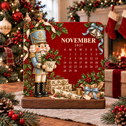 🌱 Eco-Friendly Plantable Vintage Christmas Seed Calendar 2027 – A Year of Little Joys 🎄✨❤️