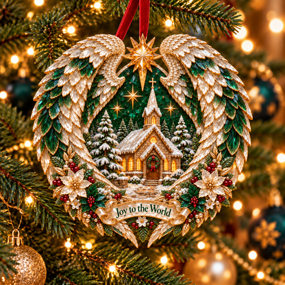 🎄✨ Religious Nativity Angel Wing Christmas Ornament