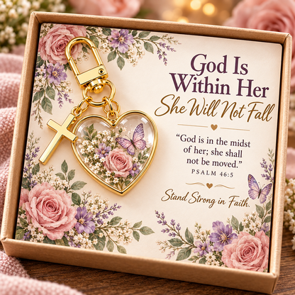✝️💖 Faith & Memorial Heart Keychains – Inspirational Christian Gifts of Love, Hope & Remembrance