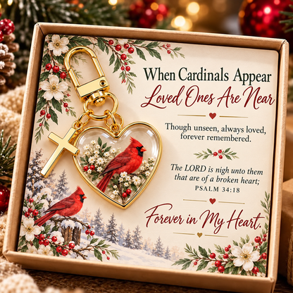 ✝️💖 Faith & Memorial Heart Keychains – Inspirational Christian Gifts of Love, Hope & Remembrance