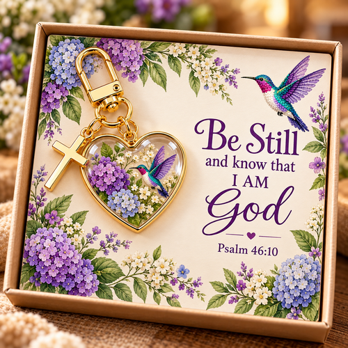✝️💖 Faith & Memorial Heart Keychains – Inspirational Christian Gifts of Love, Hope & Remembrance
