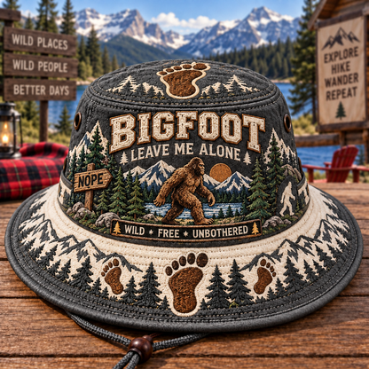🦶🌲 Bigfoot Boonie Hat – Rugged Wilderness Style for Outdoor Adventurers