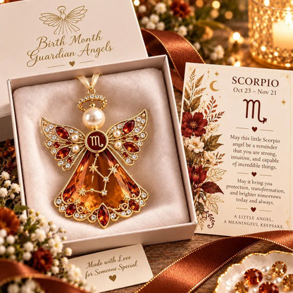 👼Christmas Zodiac Guardian Angel Keepsake