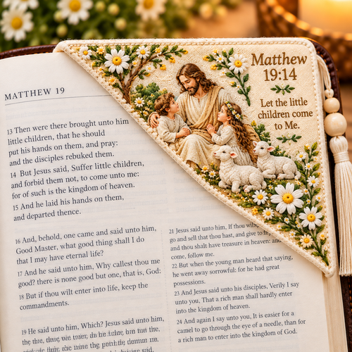 🌼✝️Bible Verse Corner Bookmark – A Beautiful Reminder of Faith & Hope