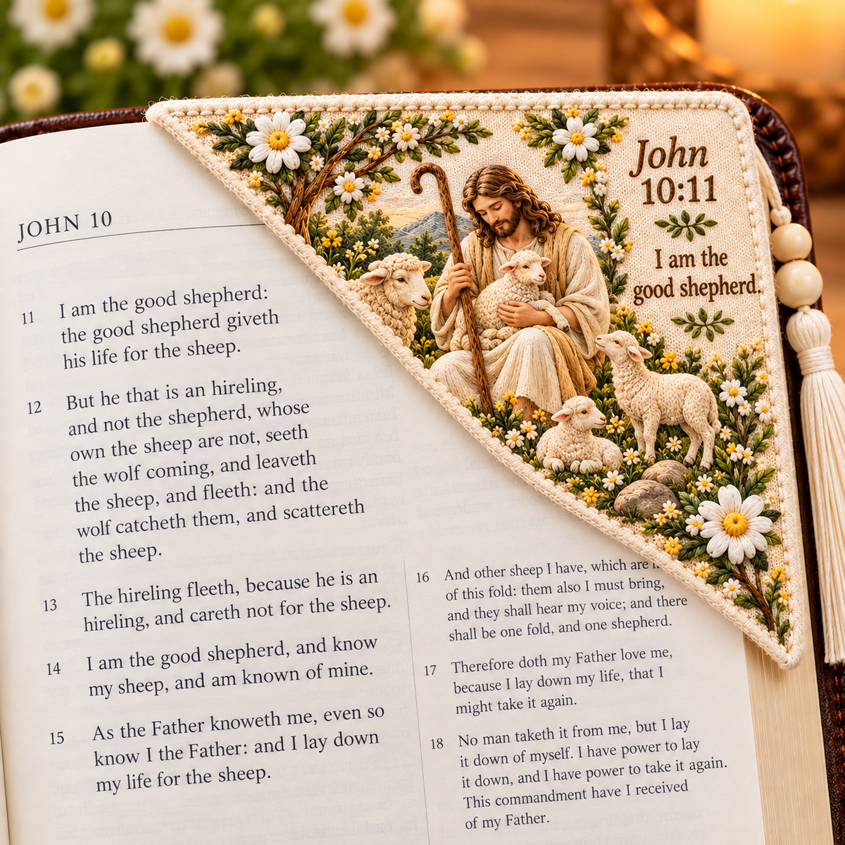 🌼✝️Bible Verse Corner Bookmark – A Beautiful Reminder of Faith & Hope