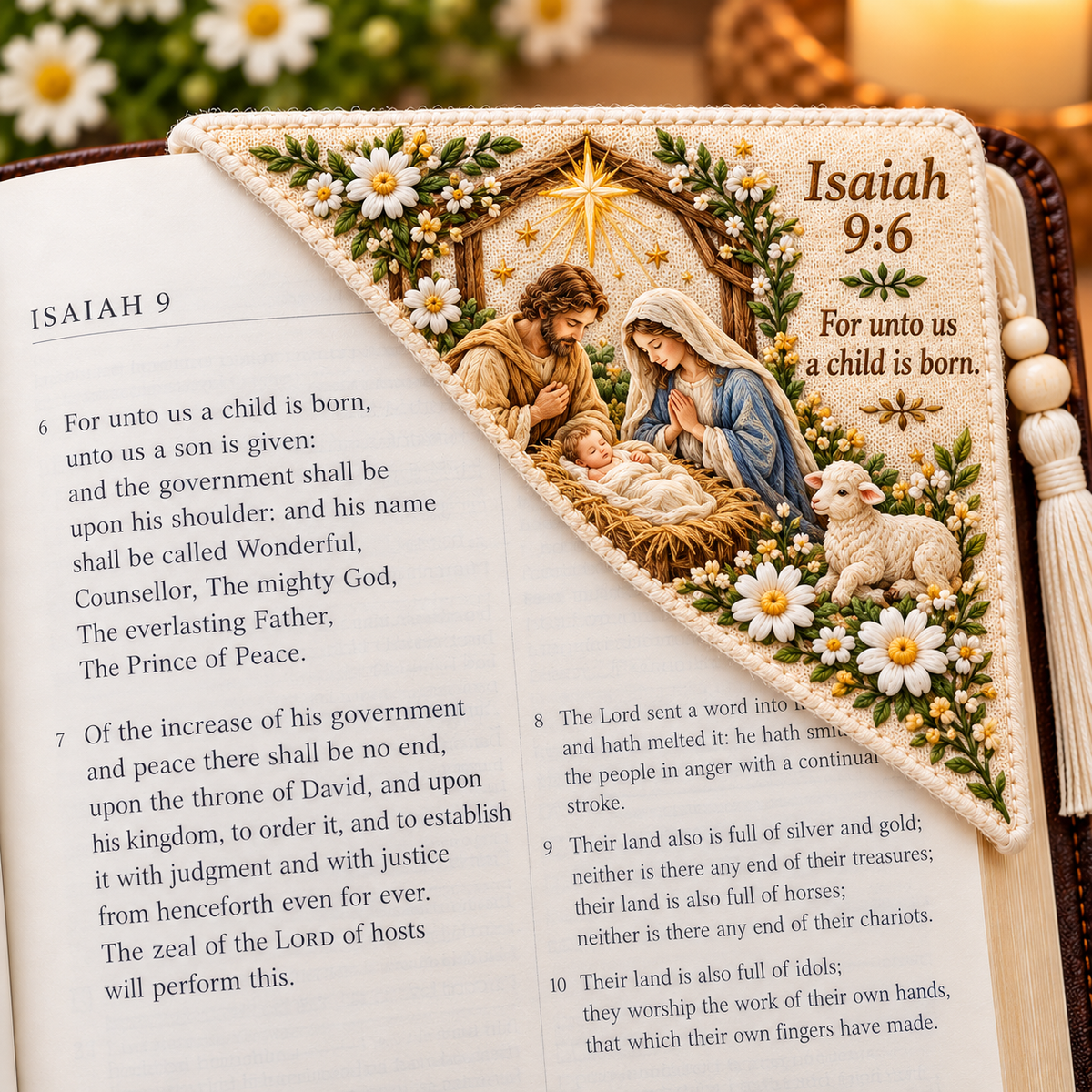 🌼✝️Bible Verse Corner Bookmark – A Beautiful Reminder of Faith & Hope