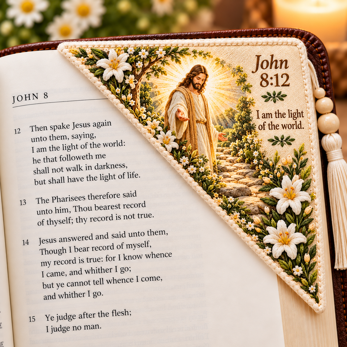 🌼✝️Bible Verse Corner Bookmark – A Beautiful Reminder of Faith & Hope