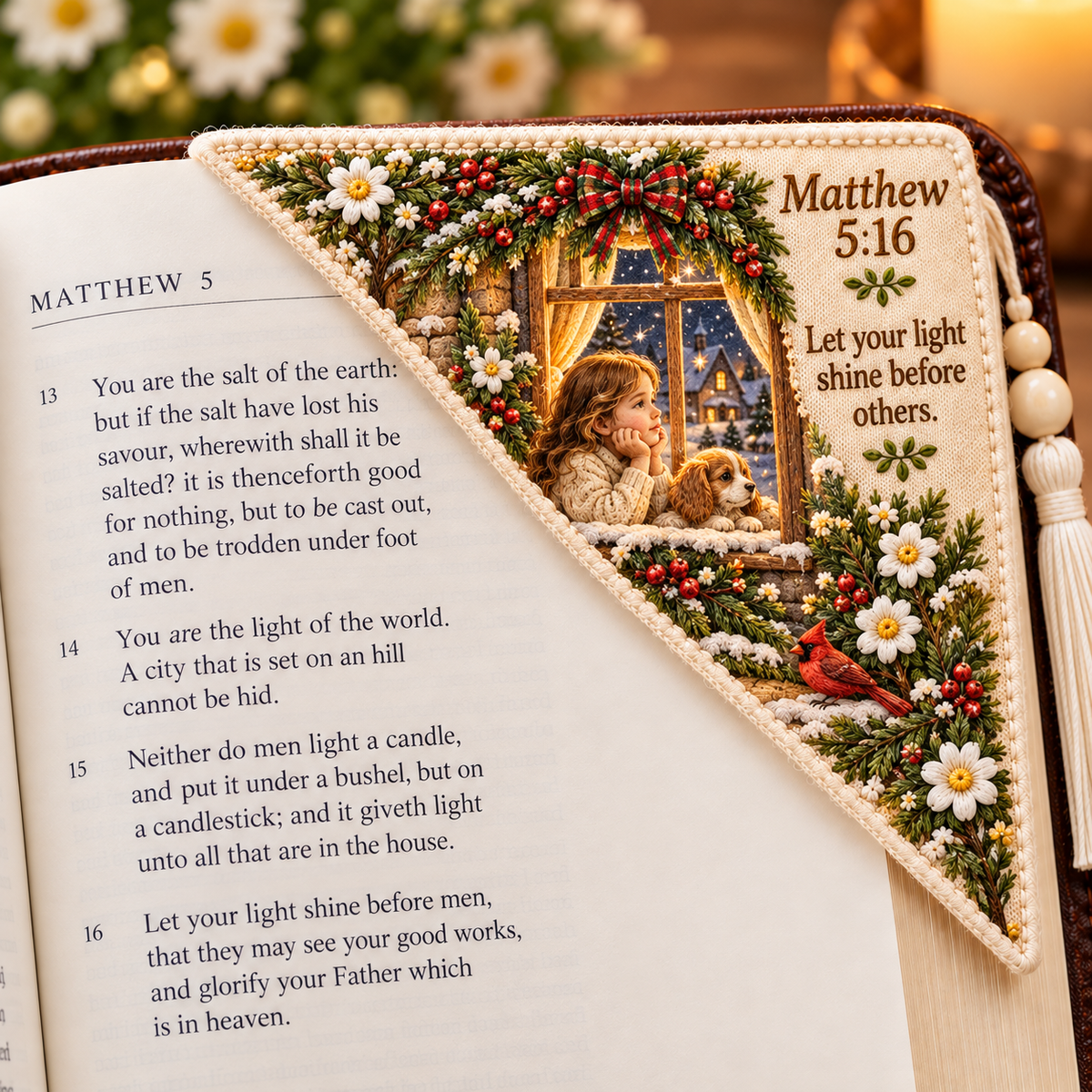 🌼✝️Bible Verse Corner Bookmark – A Beautiful Reminder of Faith & Hope