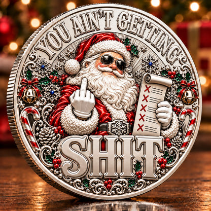 🎅🎄Christmas Sarcastic Coin – A Funny Gift for Someone Who's Had Enough