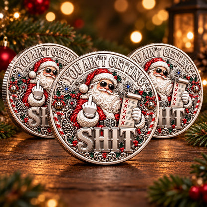 🎅🎄Christmas Sarcastic Coin – A Funny Gift for Someone Who's Had Enough