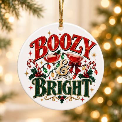 😜✨ Sassy Funny Adult Christmas Ceramic Ornament