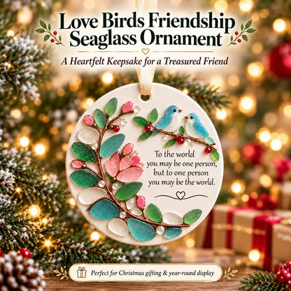 🐦 Love Birds Friendship Ornament