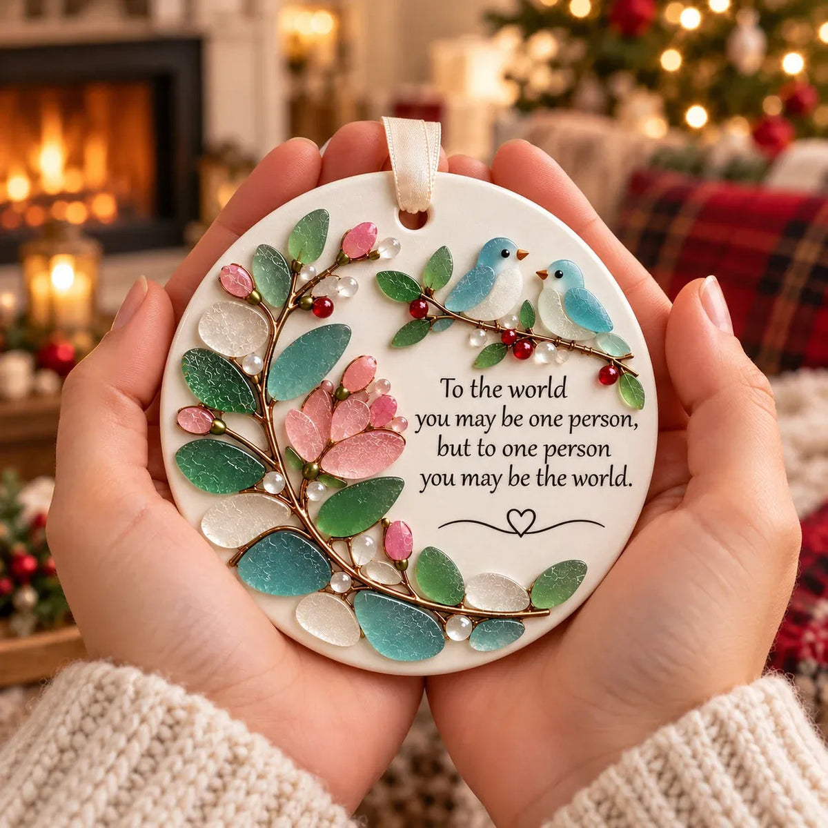 🐦 Love Birds Friendship Ornament