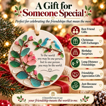 🐦 Love Birds Friendship Ornament