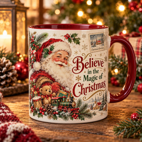 🎄☕Vintage Christmas Mug – A Festive Holiday Cup for Every Christmas Mood