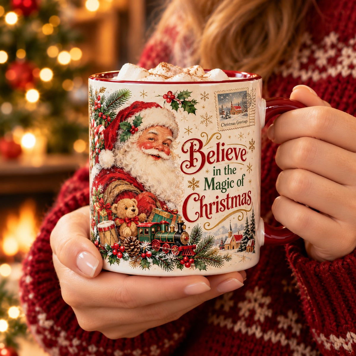 🎄☕Vintage Christmas Mug – A Festive Holiday Cup for Every Christmas Mood