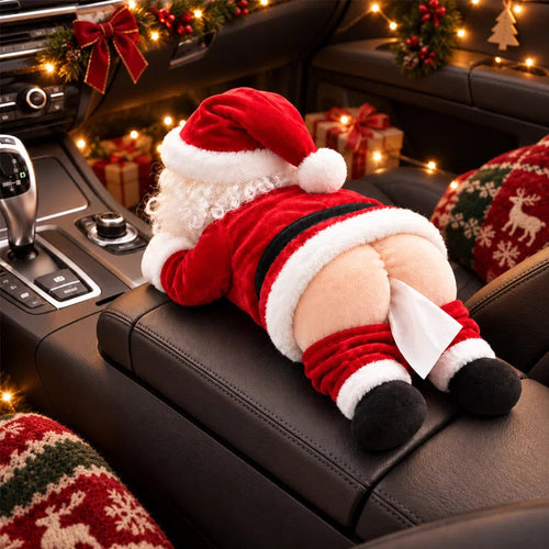 🎅 Funny Santa Butt Tissue Box – A Cheeky Christmas Decoration