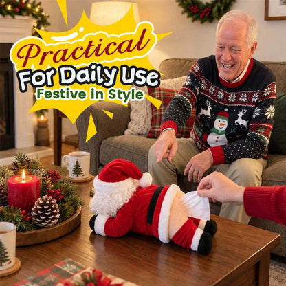 🎅 Funny Santa Butt Tissue Box – A Cheeky Christmas Decoration