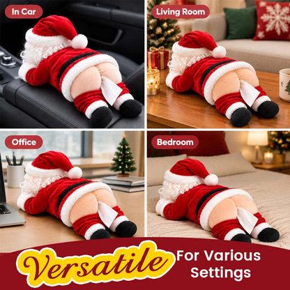 🎅 Funny Santa Butt Tissue Box – A Cheeky Christmas Decoration