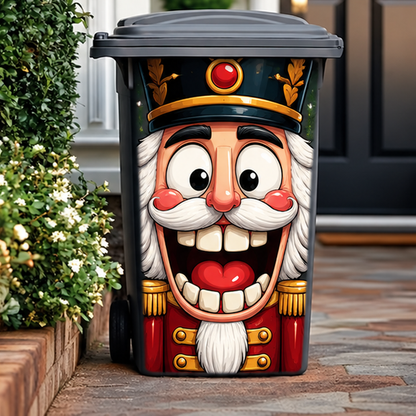 Funny Christmas Trash Can Decals