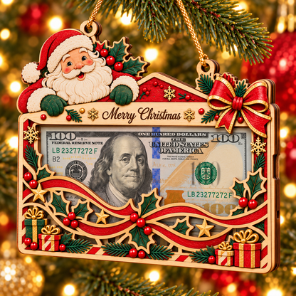🎄 Christmas Money Holder Ornament – A Festive Way to Gift Cash