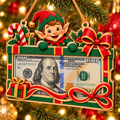🎄 Christmas Money Holder Ornament – A Festive Way to Gift Cash