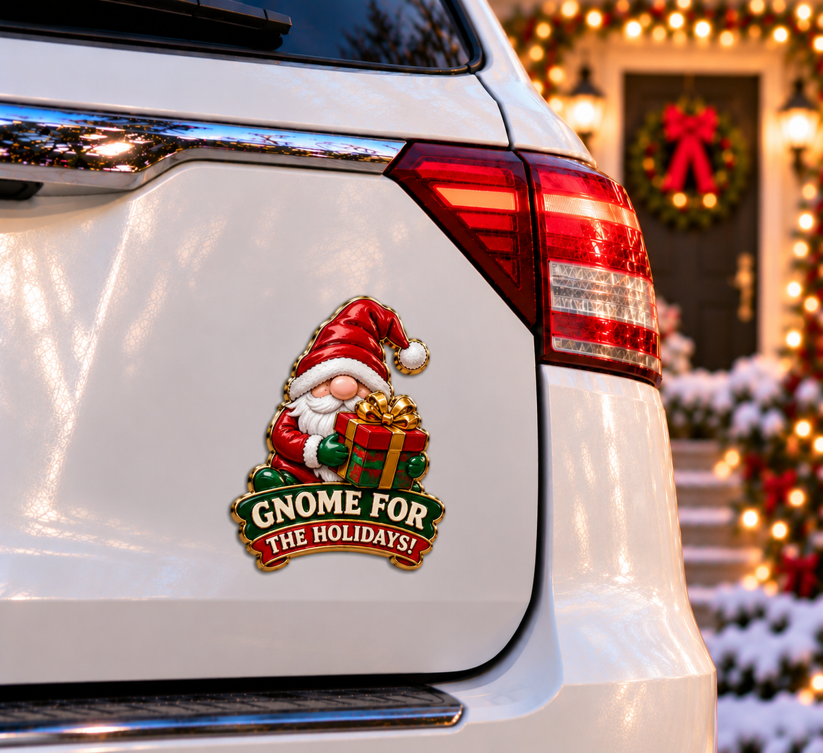 Funny Christmas Character Car Emblems