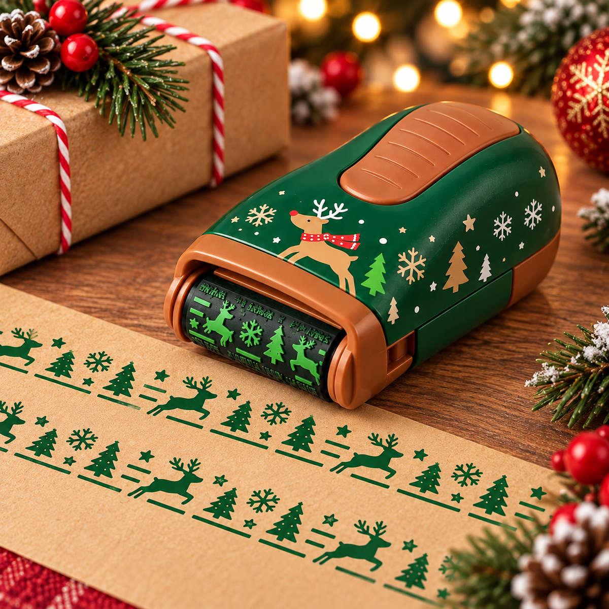 Christmas Handheld Roller Stamp