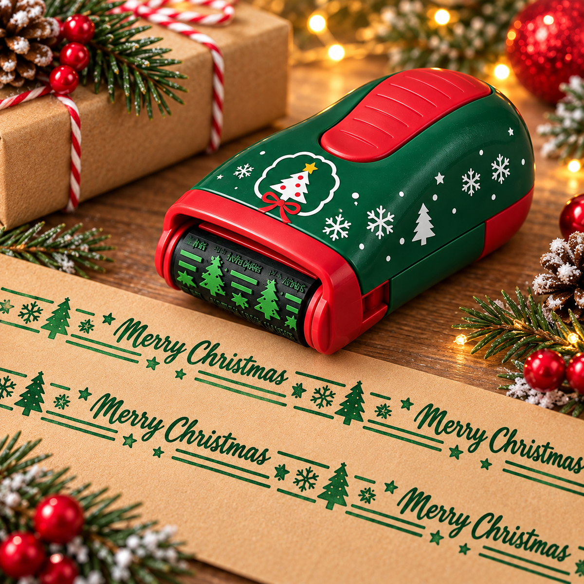 Christmas Handheld Roller Stamp