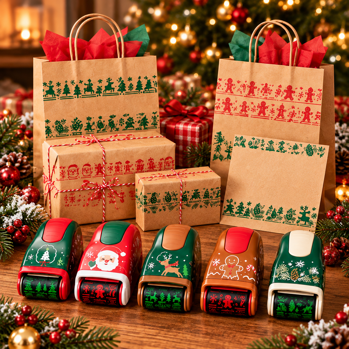 Christmas Handheld Roller Stamp