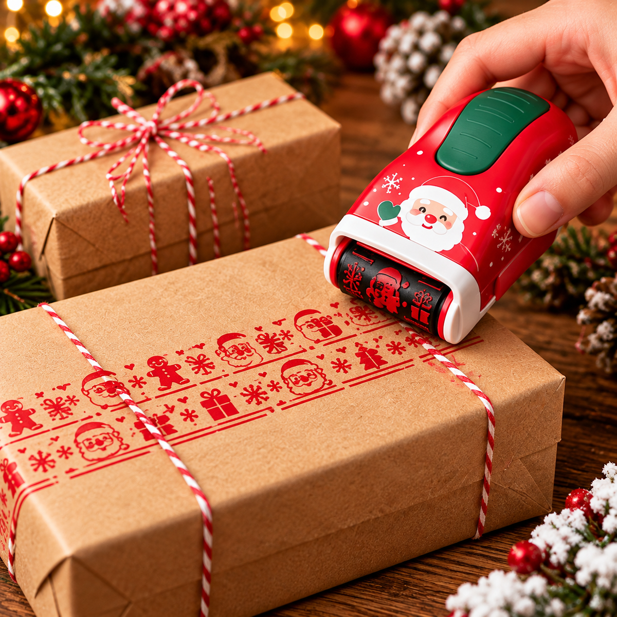 Christmas Handheld Roller Stamp