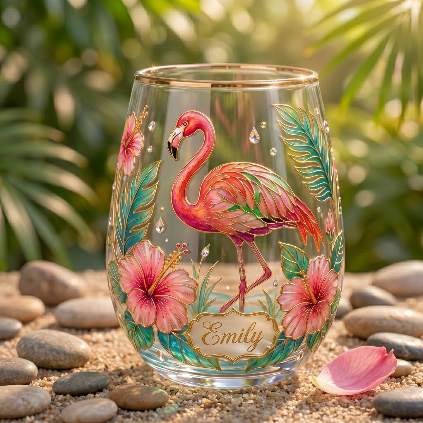 🦋🌼 Personalized Monarch Butterfly Glass Cup