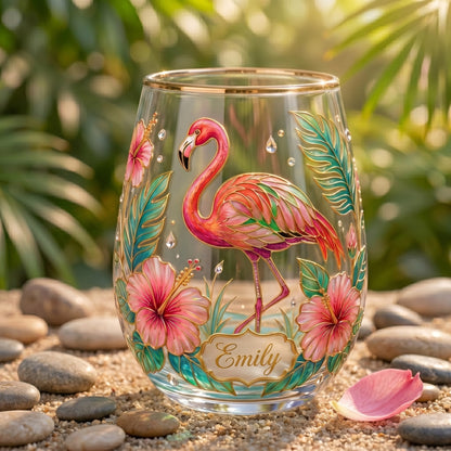 🦋🌼 Personalized Monarch Butterfly Glass Cup